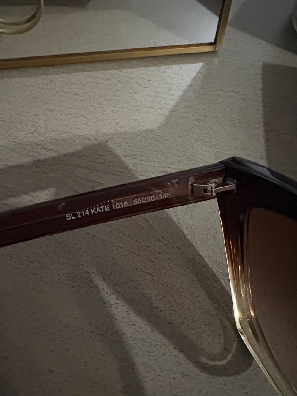 Saint Laurent Ombre Cat-Eye Sunglasses in Black and Brown Gradient - Picture 5 of 6